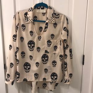 Skeleton Spiked Shirt